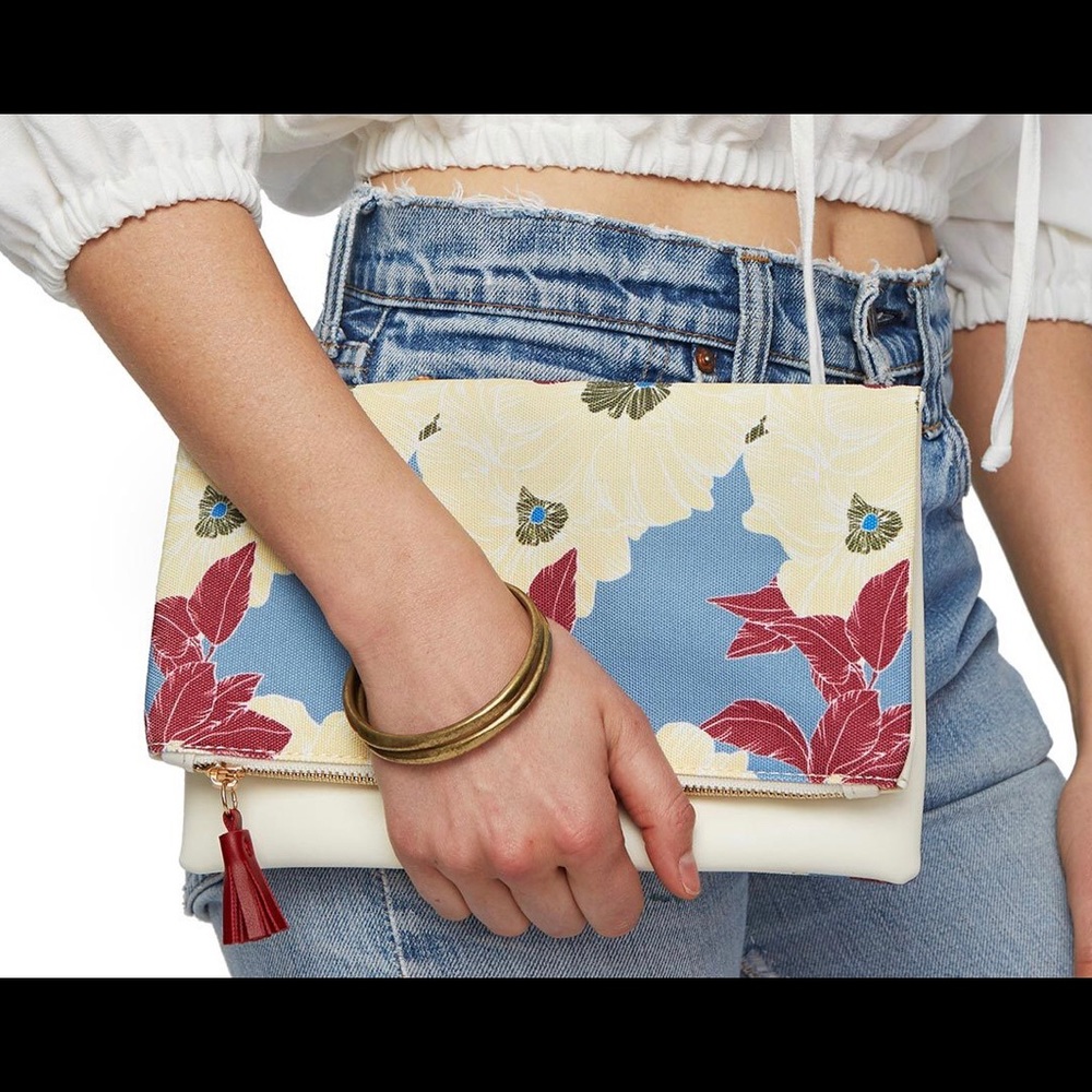 RACHEL PALLY REVERSIBLE CLUTCH - BLOOM